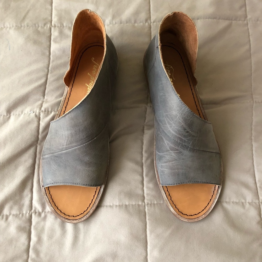 Free People Gray Mont Blanc Royale Sandal Flat